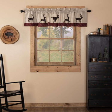 Wyatt Deer Valance Curtain 16x72 - The Fox Decor